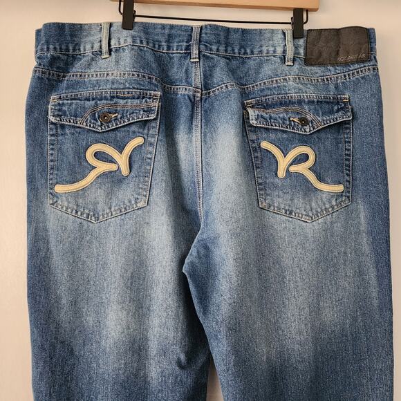Rocawear Classic Fit jeans Hip Hop medium wash‎ mens size 46x33 - Picture 4 of 7